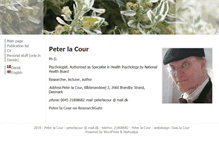 Tablet Screenshot of peterlacour.dk
